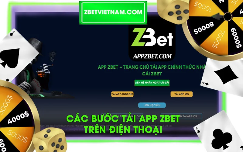 Các bước tải app Zbet trên điện thoại